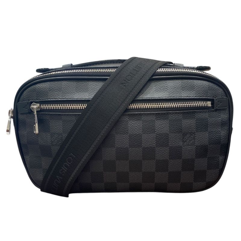 Louis Vuitton Ambreuil N41289 Black Damier Men's Shoulder Bag