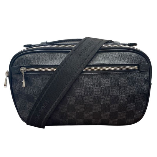 Louis Vuitton Ambreuil N41289 Black Damier Men's Shoulder Bag