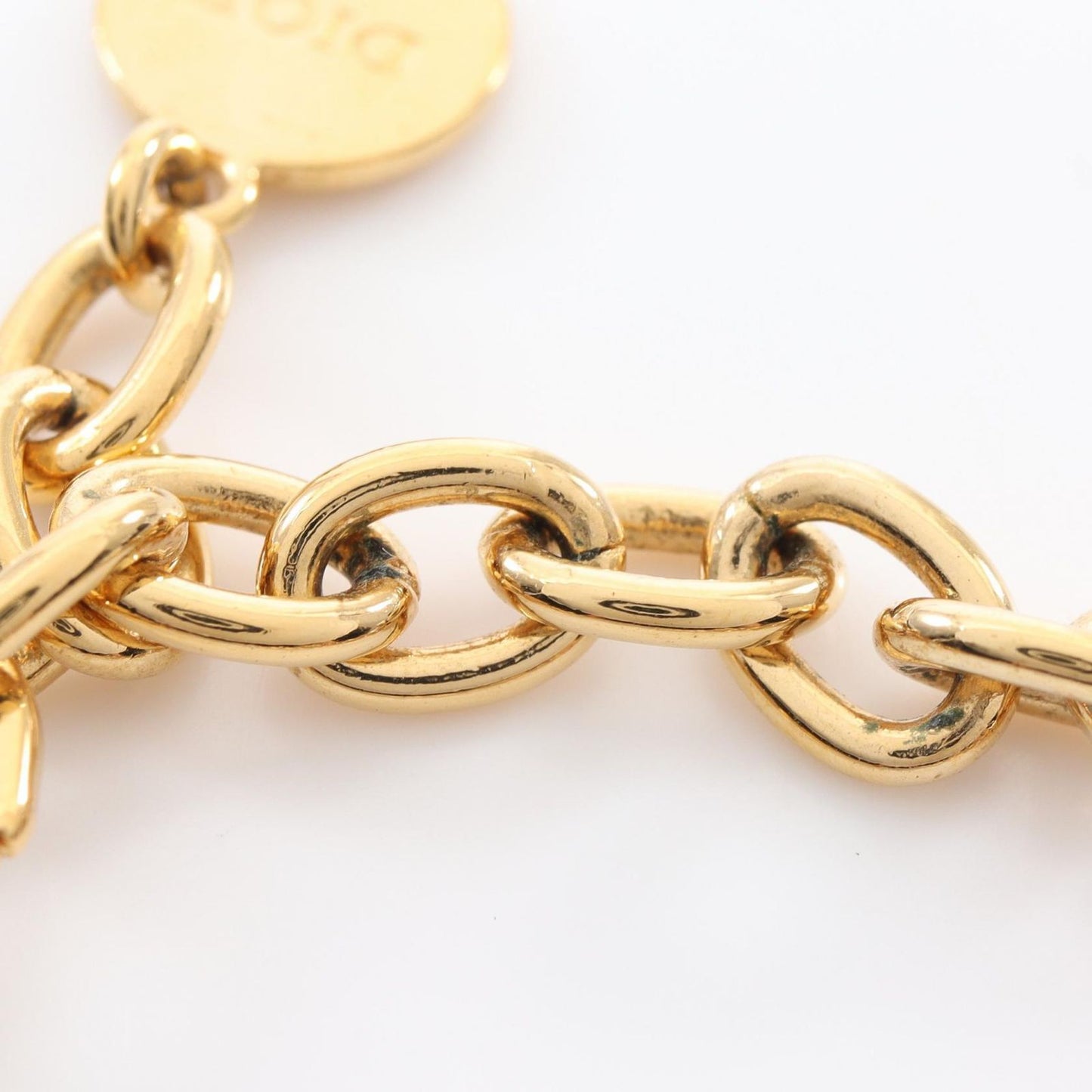 Dior CD Logo Gold Plated Choker Necklace - Unisex Elegance