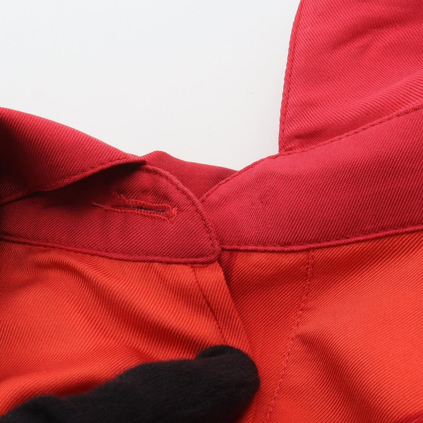 HERMES Brides de Gala Silk Cotton Blouse - Exquisite Red & Multi-Color