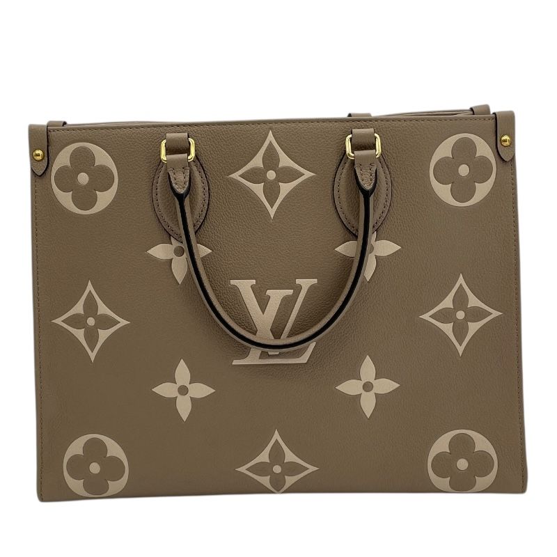Louis Vuitton OnTheGo MM Monogram Empreinte Handbag - Turquoise Cream