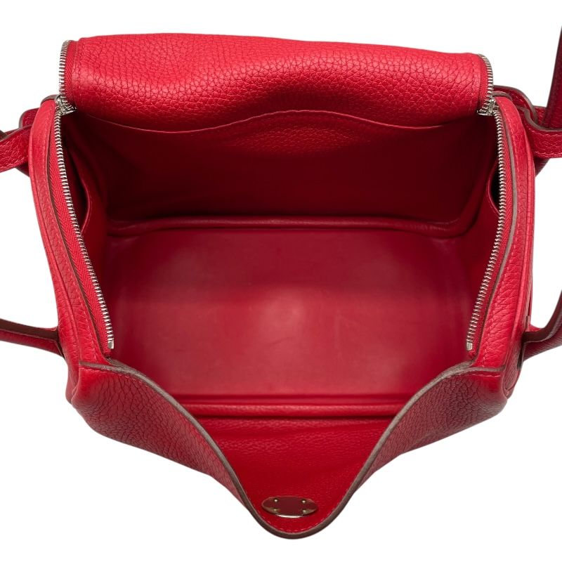 HERMES Lindy 26 Rouge Kazak with Silver Hardware - 2016
