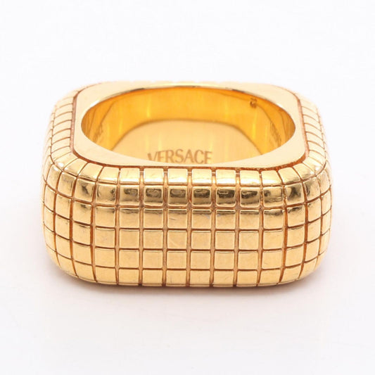 Versace Delos Ring in Gold Plated Elegance - Size 13