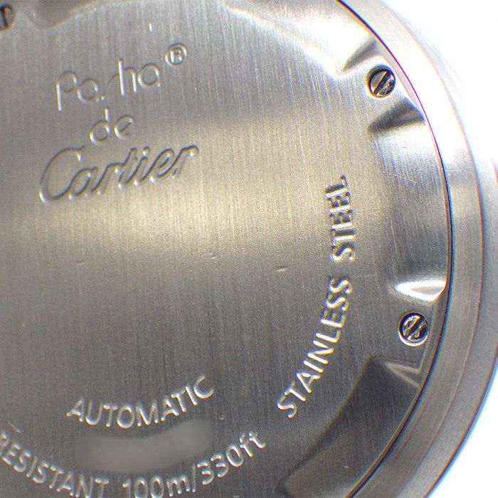 Cartier Pasha C W31055M7 Automatic Watch - White Dial, Stainless Steel