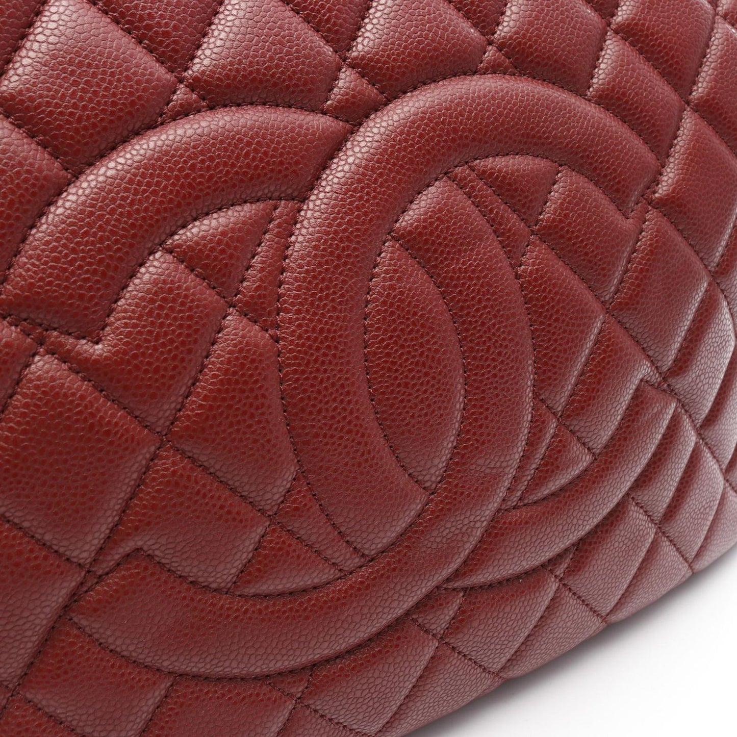 CHANEL Coco Mark Bordeaux Leather Tote Bag - Exquisite Craftsmanship