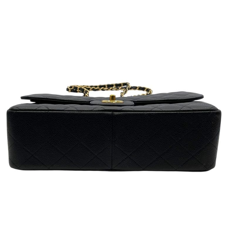 CHANEL Matelassé 30 Black Caviar Skin Shoulder Bag