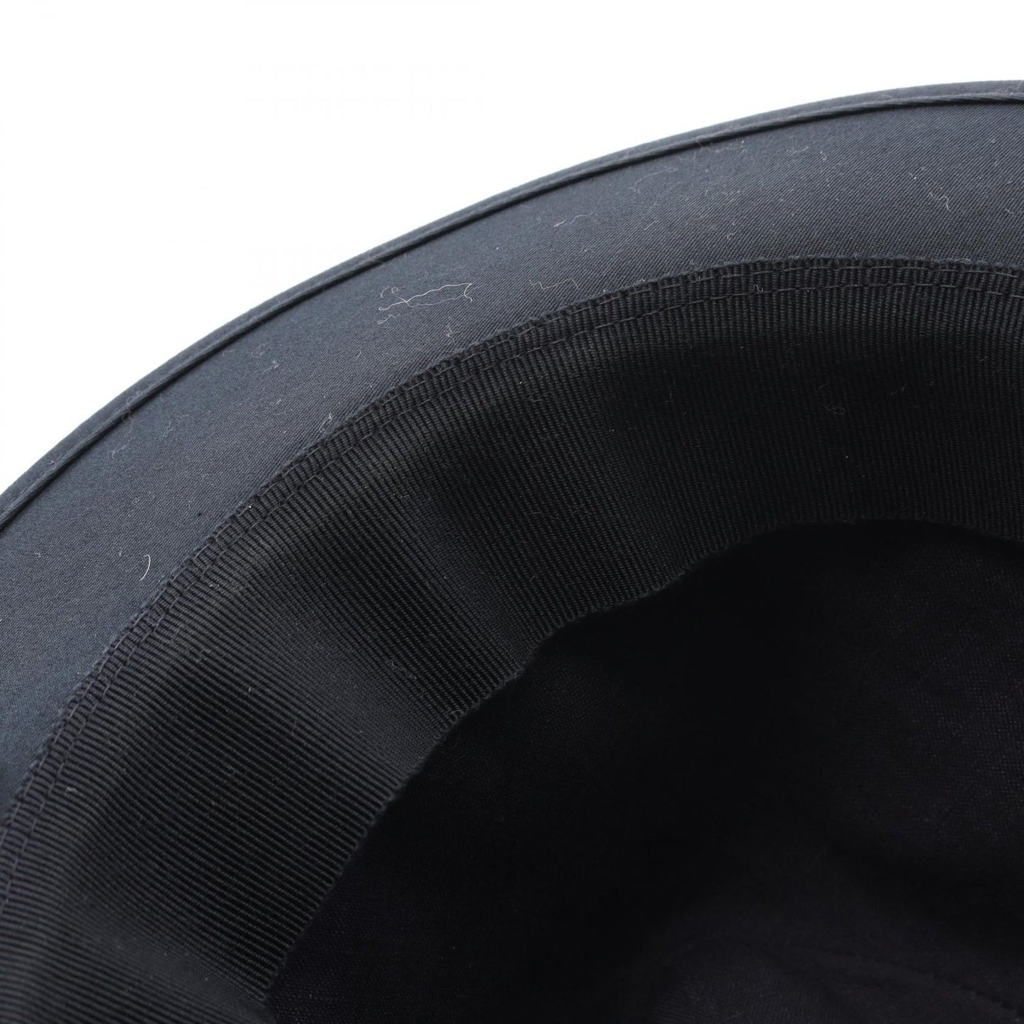 HERMES Navy Canvas Hat with H Embroidery - Unisex Elegance