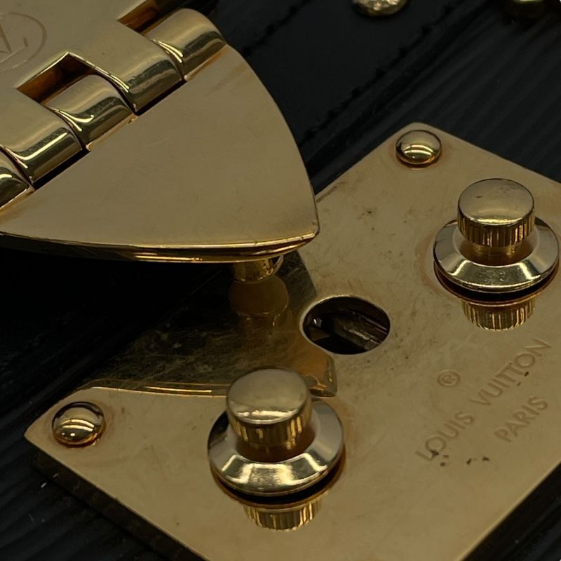 Louis Vuitton Trunk Clutch M53052 Black Epi Shoulder Bag