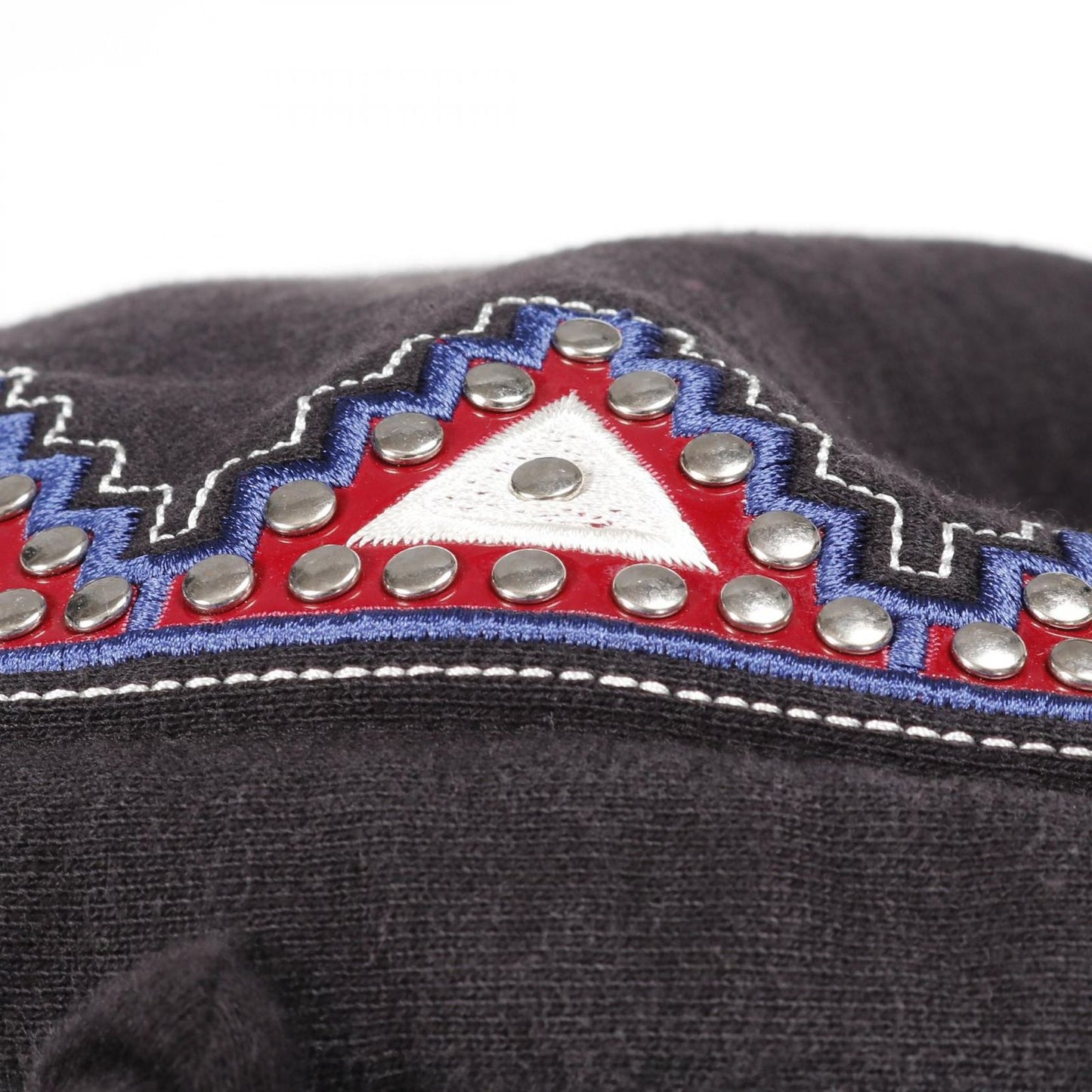 Supreme Pharaoh Studded Hooded Sweatshirt - Black Cotton, Size L