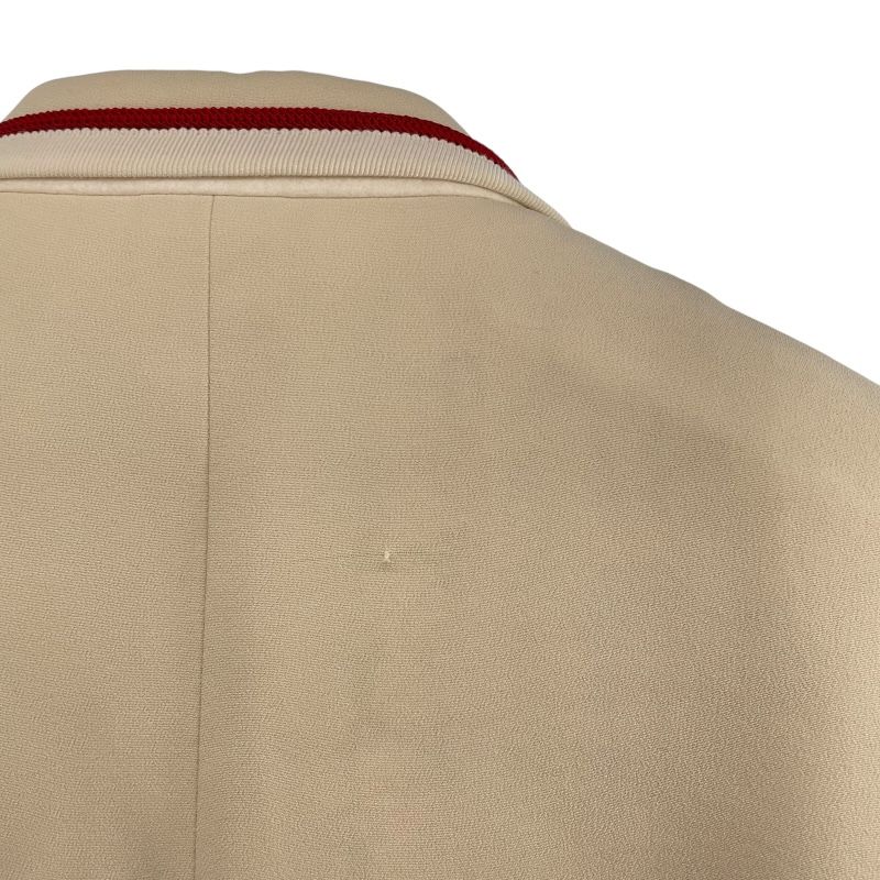 GUCCI Cream Rayon Tailored Blazer Jacket with Unique Lining