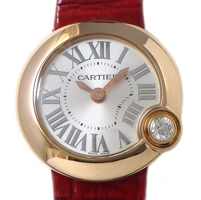 Cartier Ballon Bleu WGBL0004 Diamond Bezel 18K Pink Gold Watch