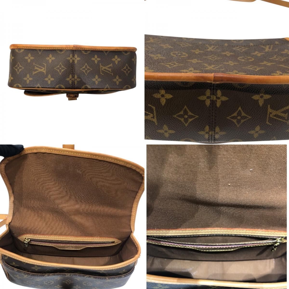 Louis Vuitton Monogram Salony Shoulder Bag - Brown & Gold Hardware