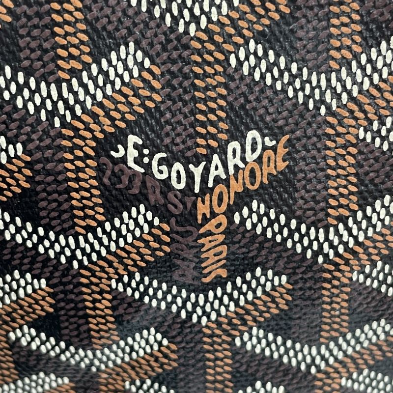 GOYARD Saint Louis GM Black Canvas Unisex Tote Bag