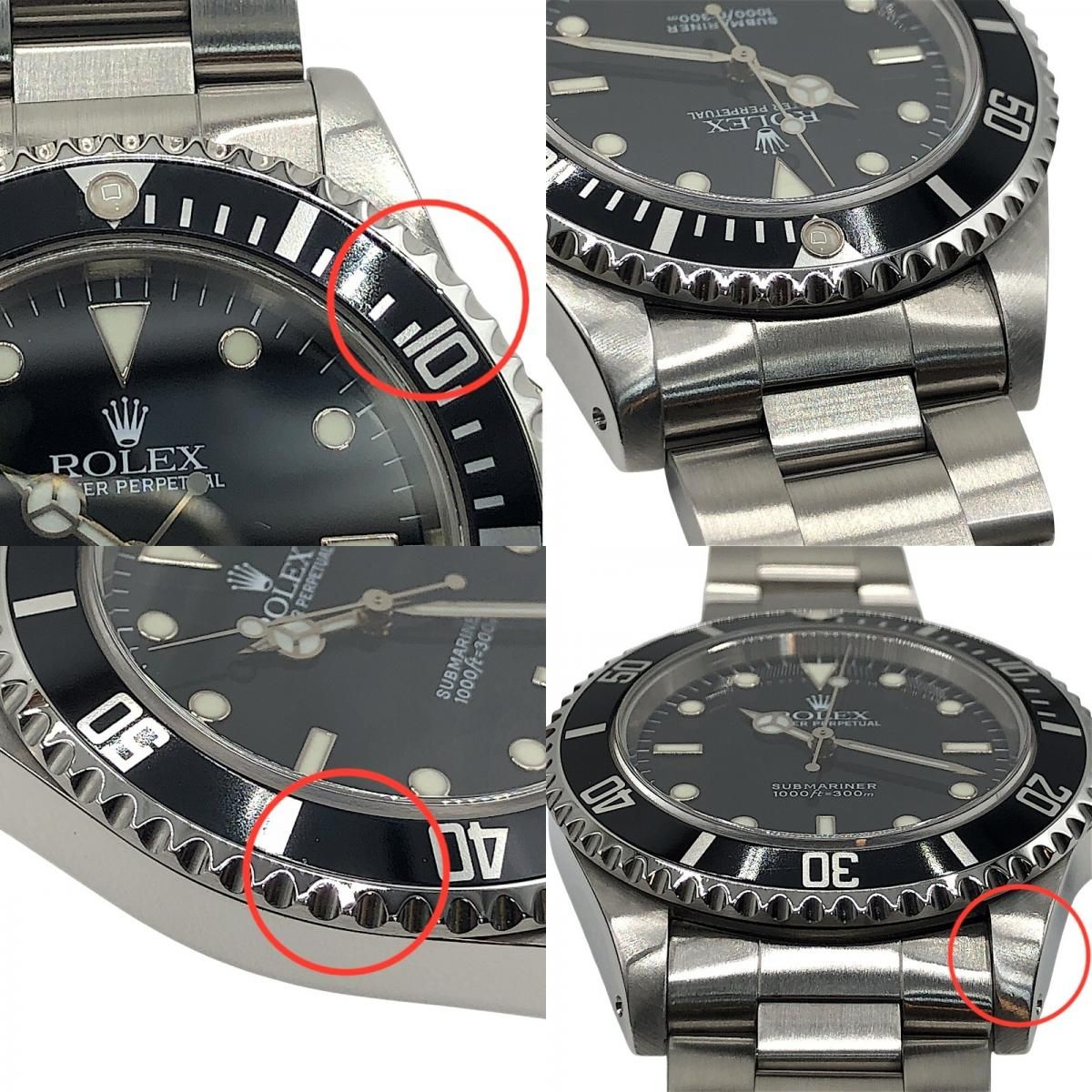 Rolex Submariner No Date 14060 Black & Silver SS Men's Watch