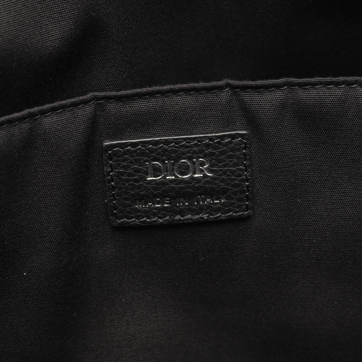 Dior Oblique Jacquard Black Canvas Leather Backpack