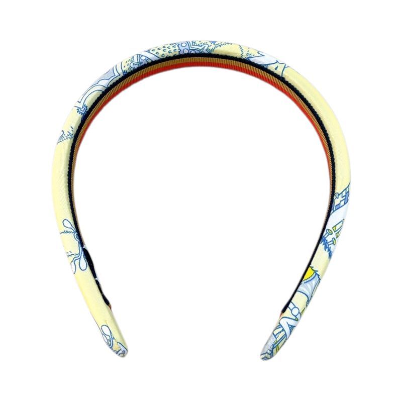 HERMES Elsa Headband in Yellow Silk - Exquisite Luxury Accessory