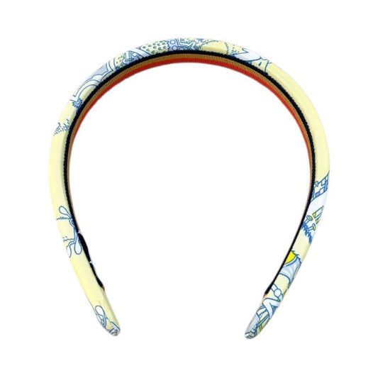 HERMES Elsa Headband in Yellow Silk - Exquisite Luxury Accessory