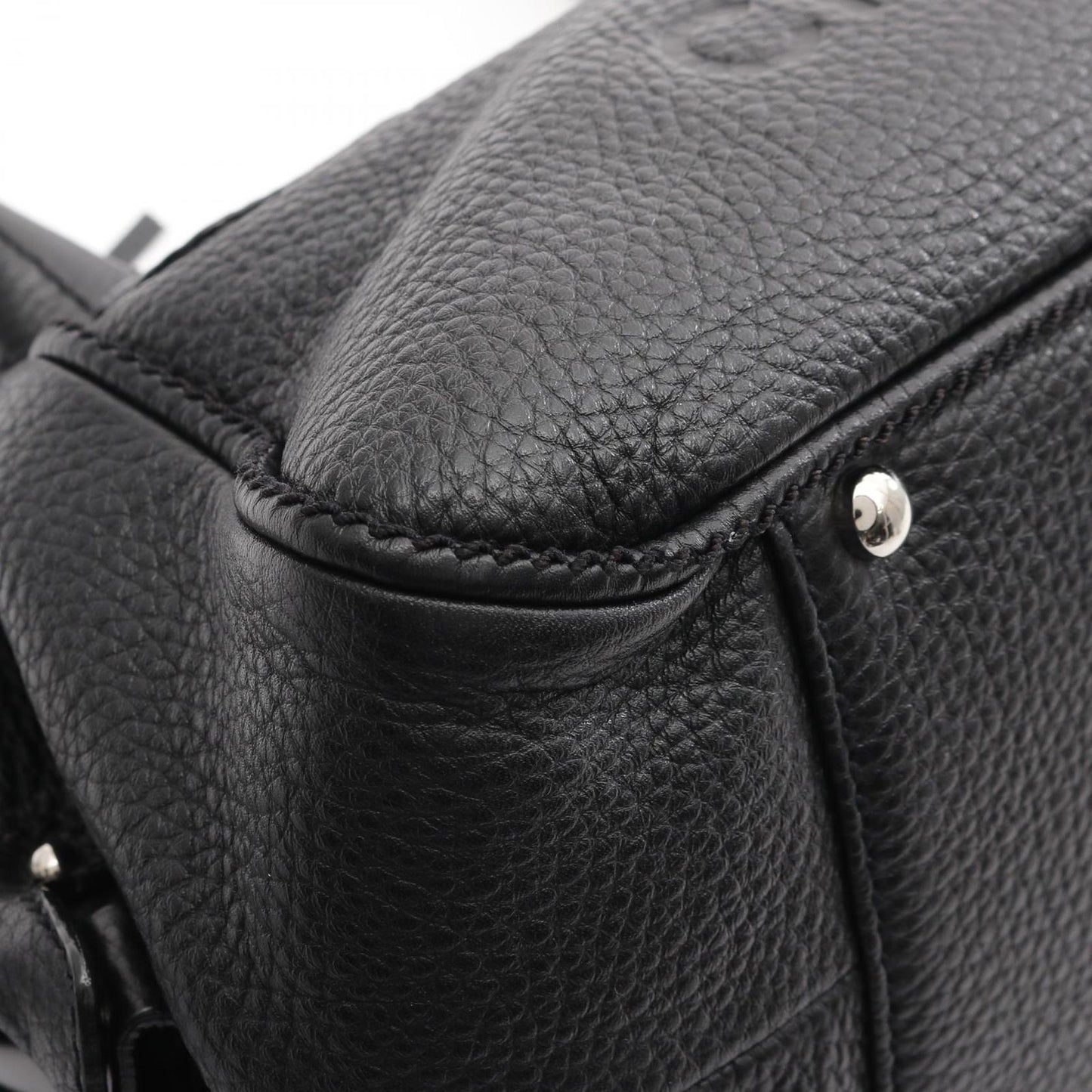 CHANEL Black Calfskin Logo Handbag with Fringe - Timeless Elegance