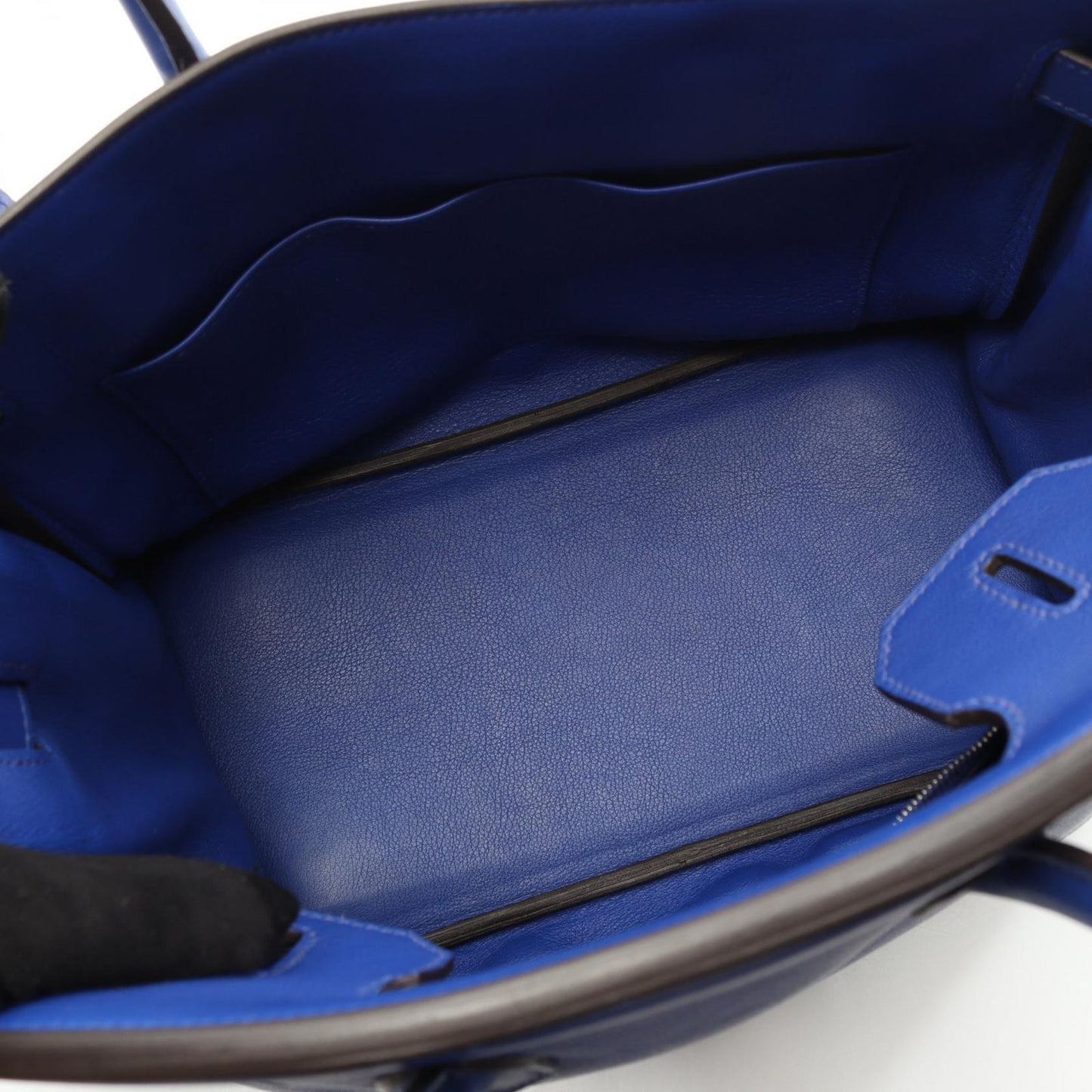 HERMES Birkin 30 Electric Blue Handbag - Timeless Elegance