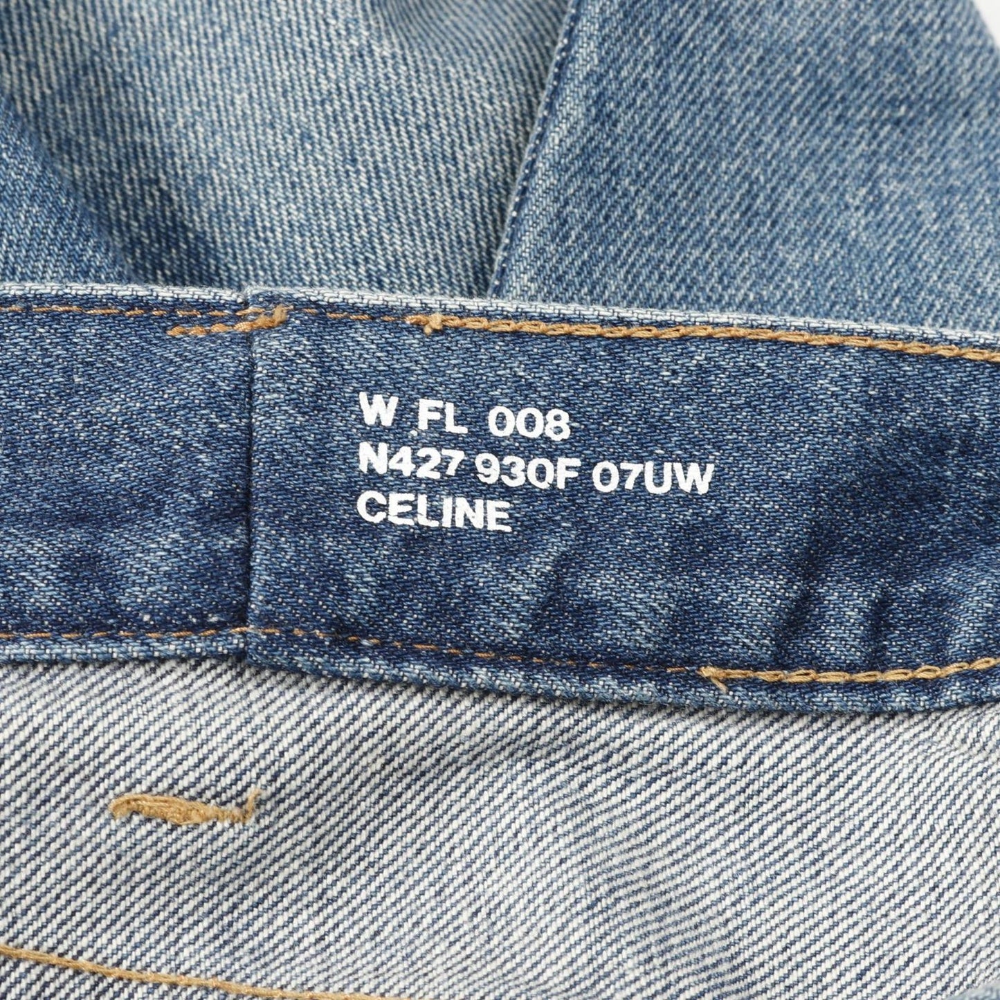 CELINE Triomphe Indigo Blue Denim Pants - Size 26