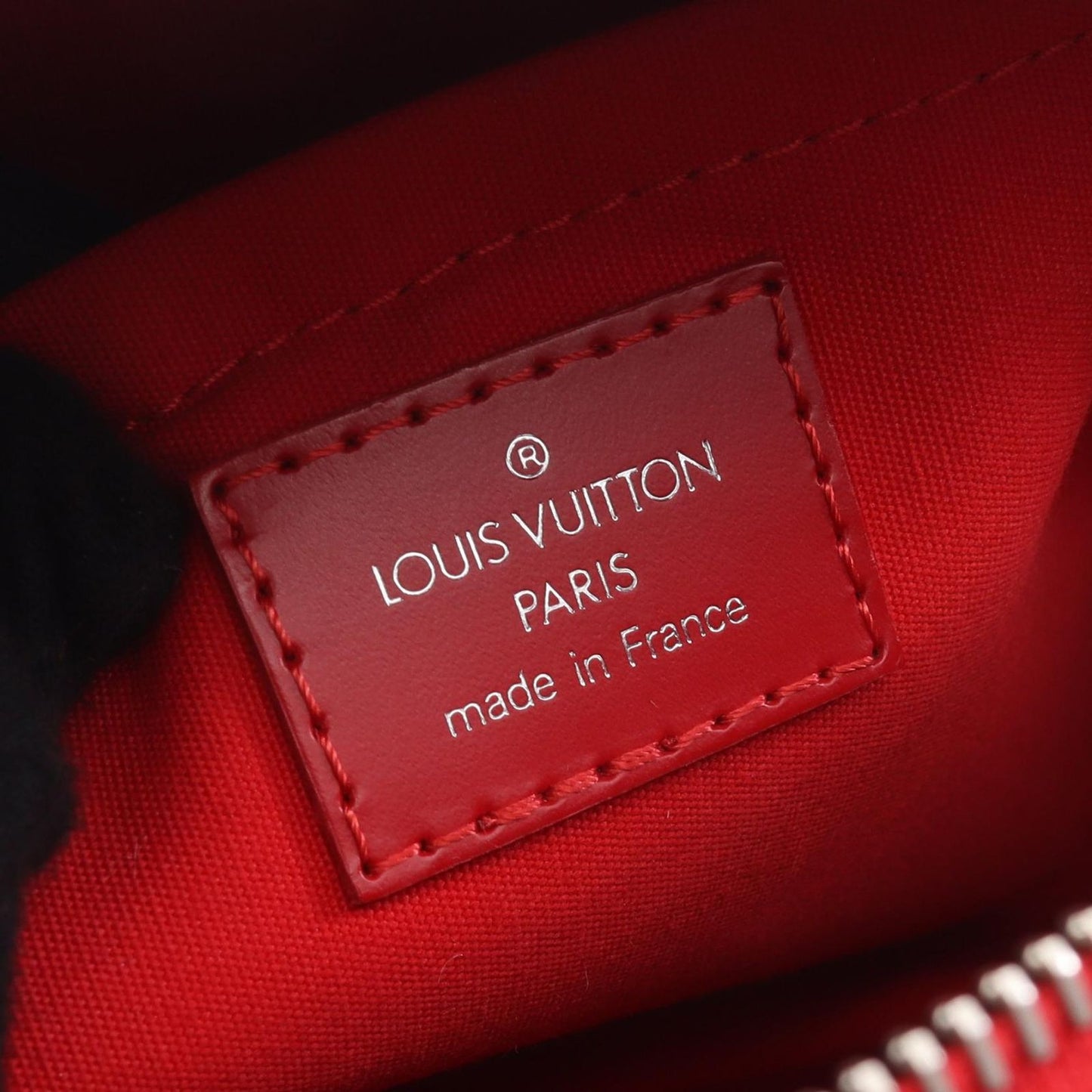 Louis Vuitton Bowling Montaigne PM Handbag in Rouge Epi Leather