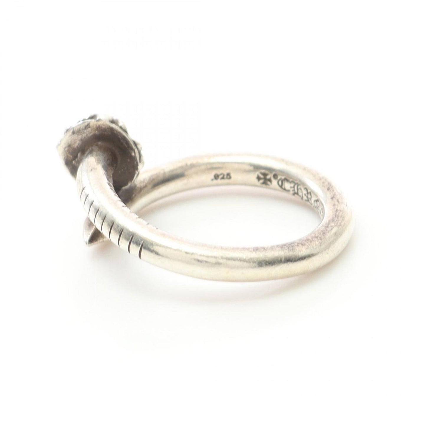 CHROME HEARTS NAIL CRSBALL Ring in Silver 925 - Exclusive Design