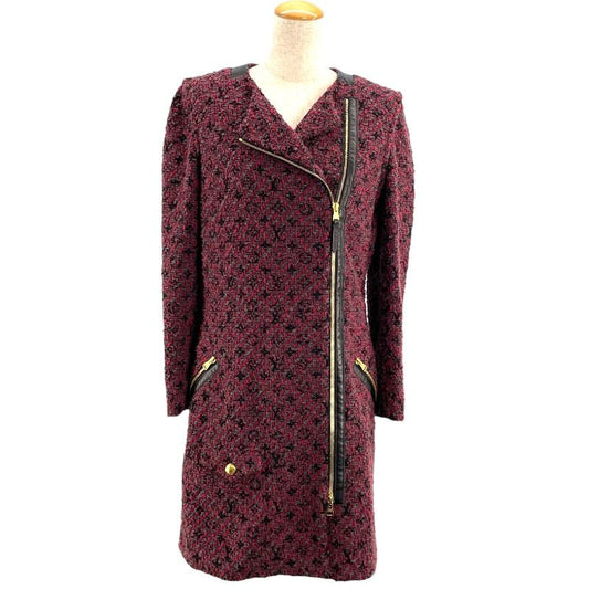Louis Vuitton Bordeaux Tweed Coat - Exquisite Women's Outerwear