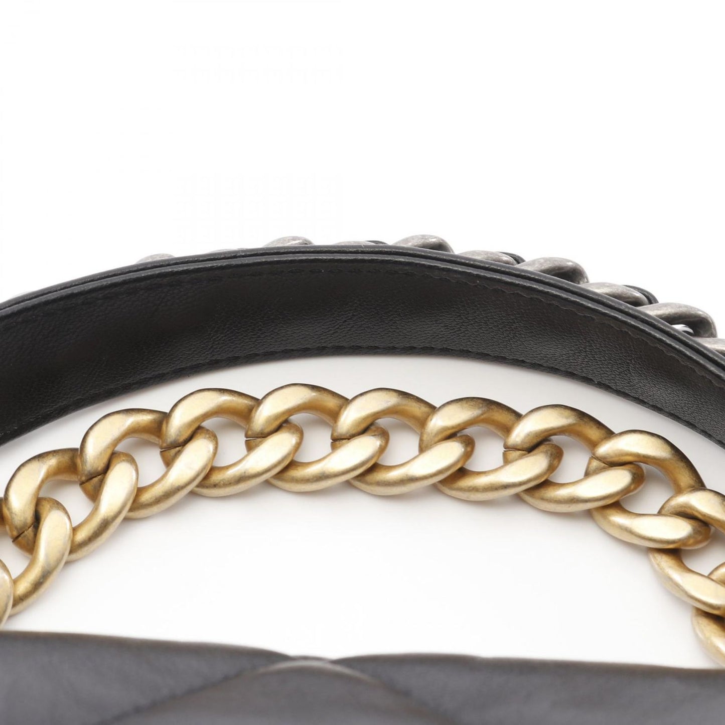 CHANEL 19 Deauville Matelassé Shoulder Bag in Black Lambskin