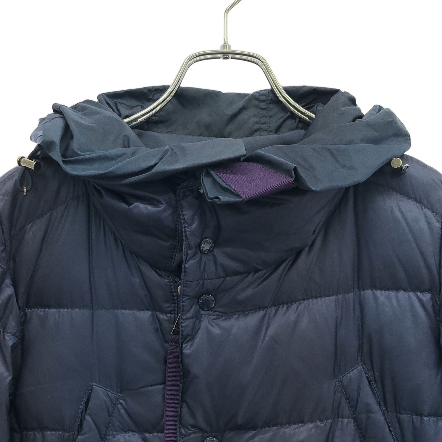 MONCLER Navy Down Coat - Exquisite Craftsmanship & Timeless Style