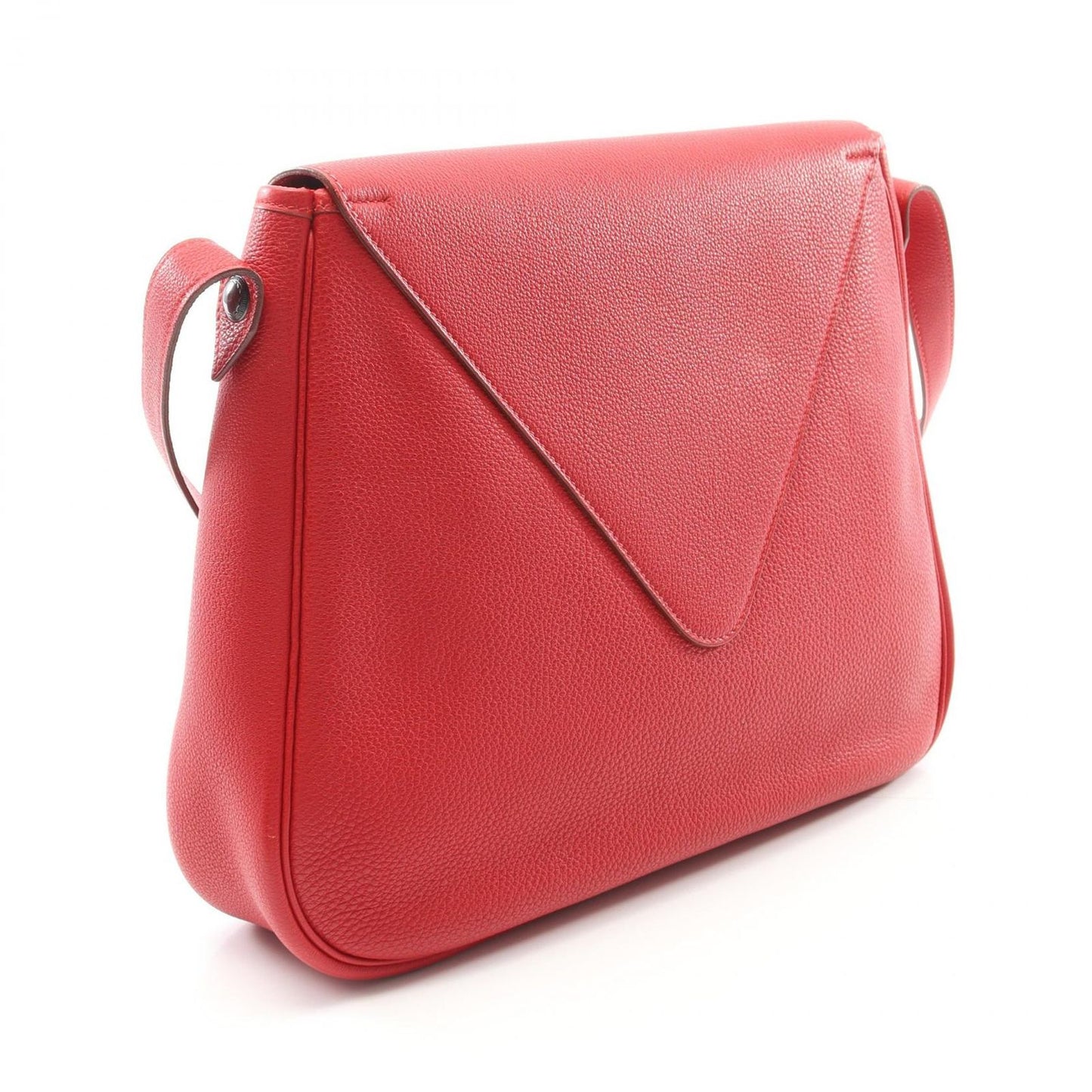 HERMES Christine Shoulder Bag in Vibrant Rouge Vif