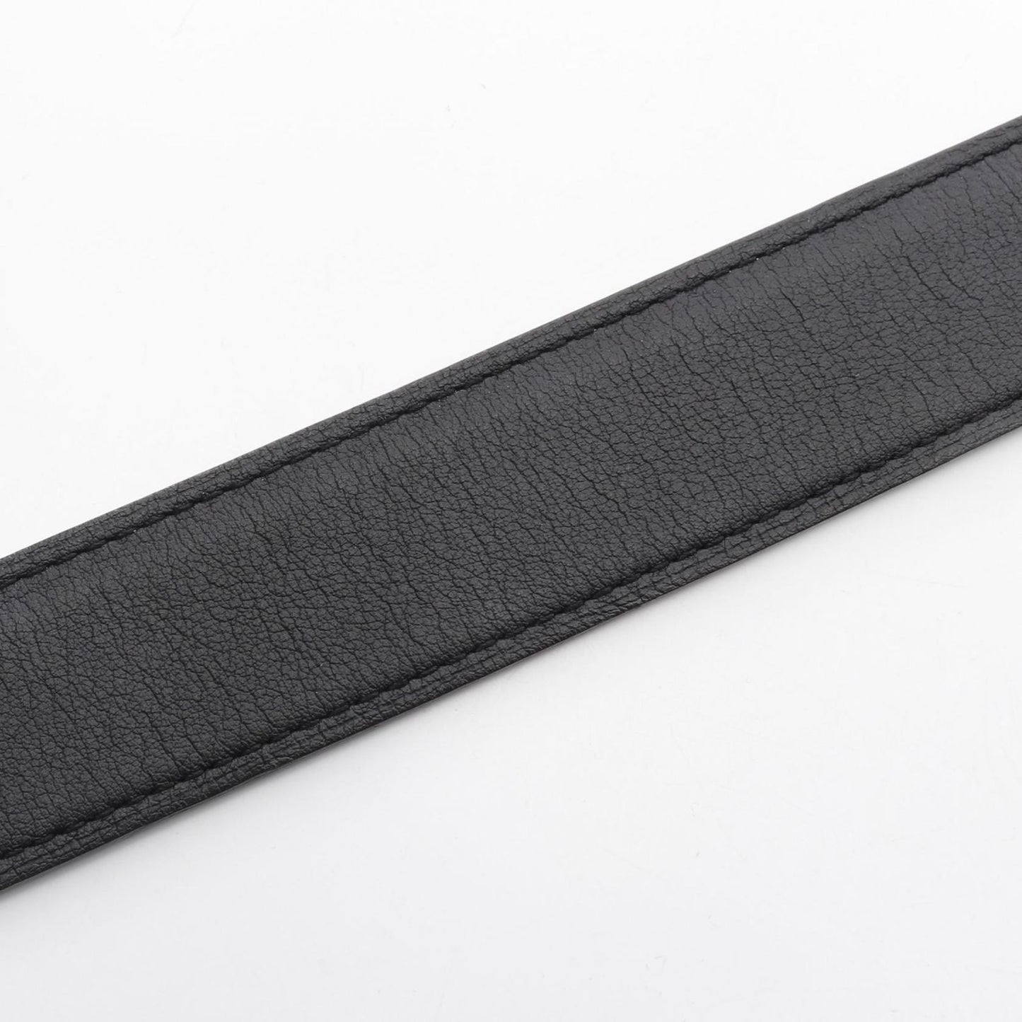 HERMES Constance H Belt in Blue Jean/Black Leather - Timeless Elegance