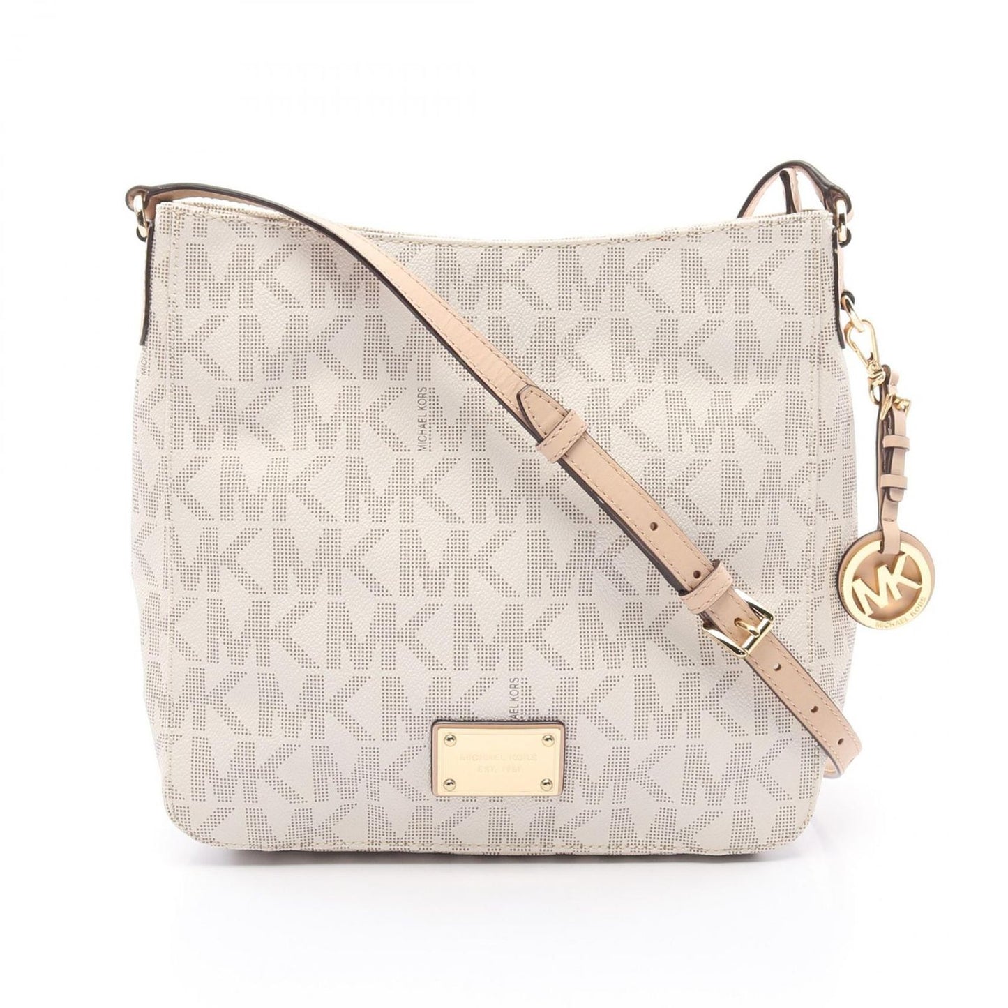 MICHAEL MICHAEL KORS Jet Set Travel Large Logo Messenger Bag - White