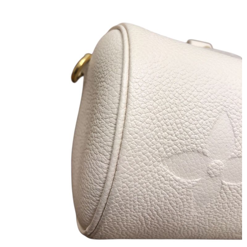 Louis Vuitton Papillon BB M45994 White Monogram Empreinte Leather Handbag
