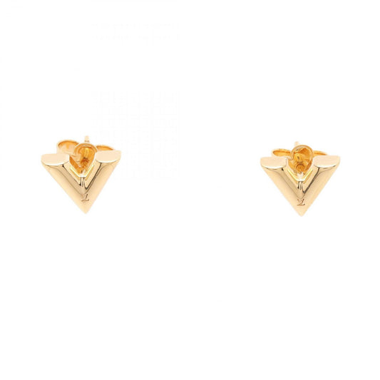Louis Vuitton Essential V Stud Earrings in Gold Plated Finish