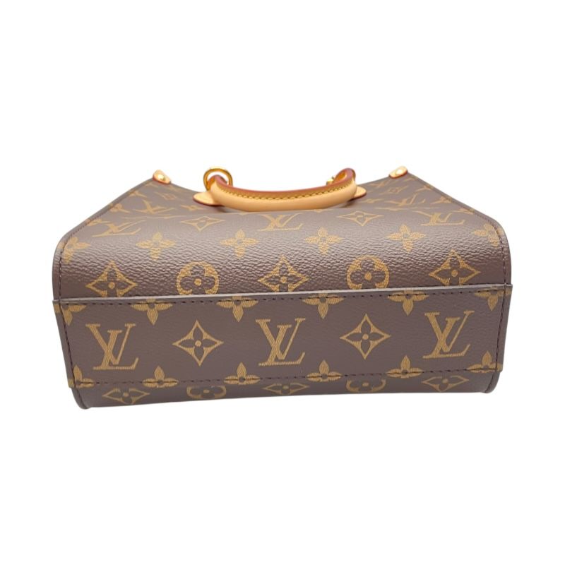 Louis Vuitton Sac Plat BB Monogram Canvas Shoulder Bag - Brown