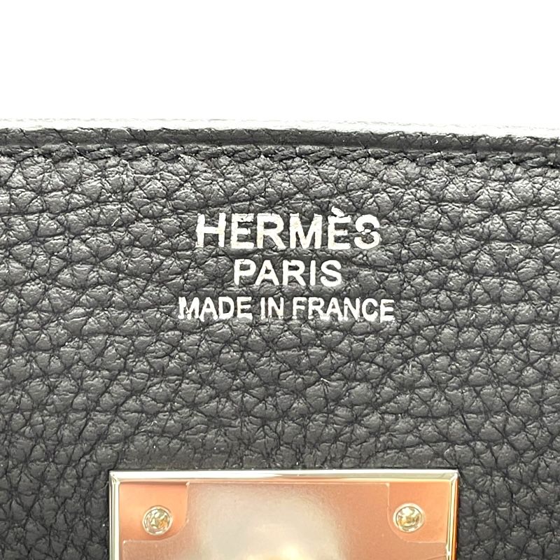 HERMES Birkin 30 Y Stamp Black/Silver Hardware - Unused Display Piece