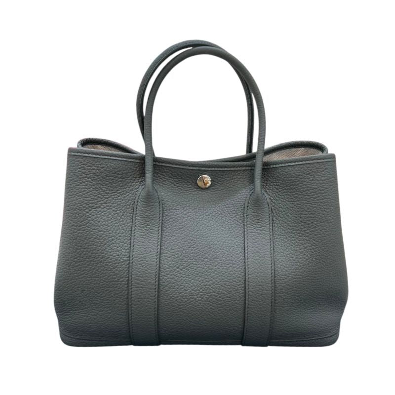 HERMES Garden Party TPM Tote Bag in Veil Amande - D Stamp