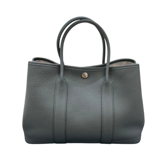 HERMES Garden Party TPM Tote Bag in Veil Amande - D Stamp