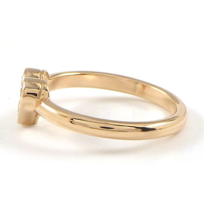Tiffany & Co. Sentimental Heart Ring with 3pt Diamond in K18PG