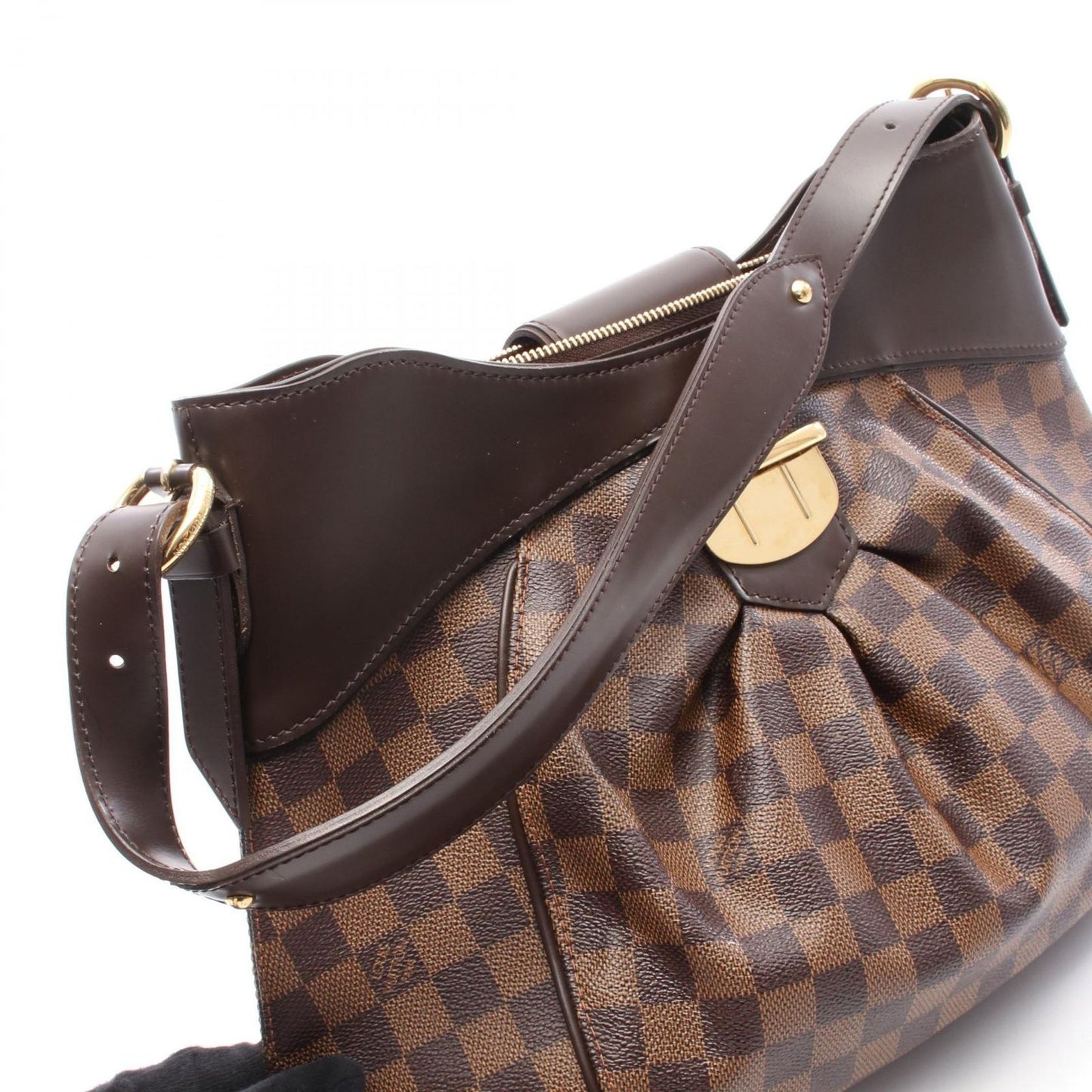 Louis Vuitton Sistina MM Damier Ebene Shoulder Bag - Timeless Elegance