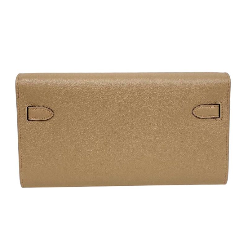 HERMES Kelly To Go W刻 Beige Marfa Gold Hardware Shoulder Bag