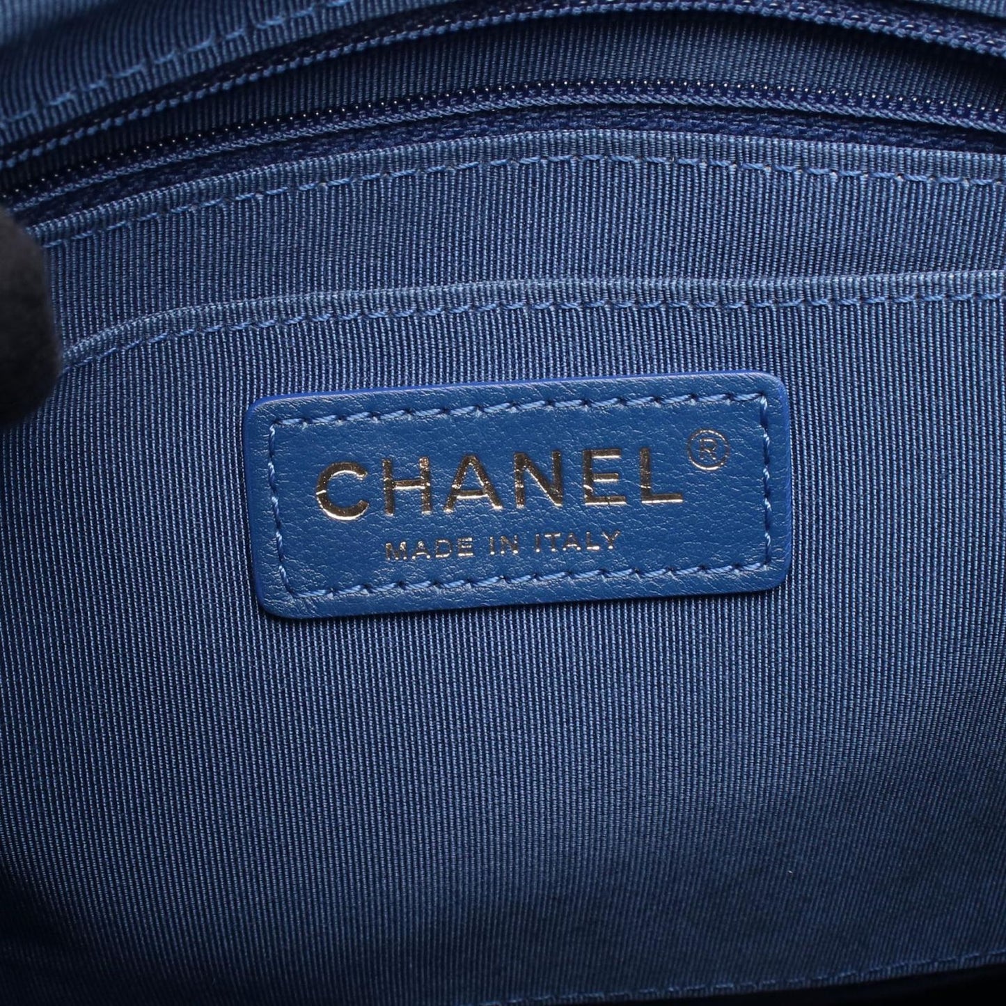 CHANEL Matelassé Backpack in Blue Lambskin - Timeless Elegance