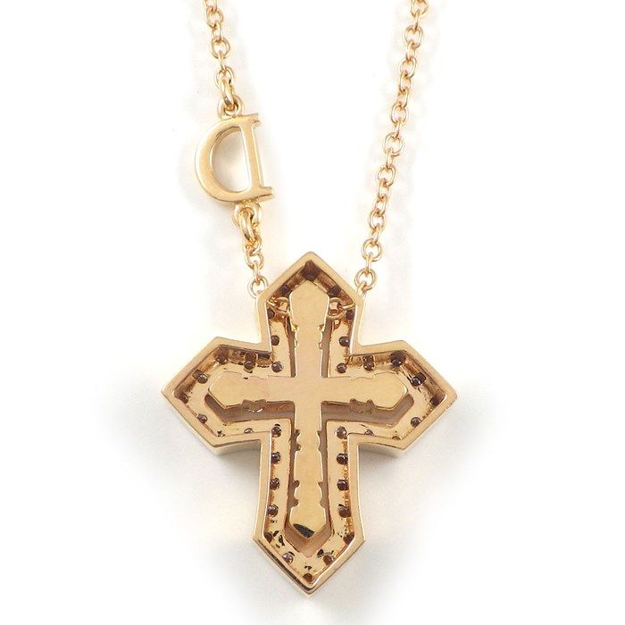 Damiani Belle Époque Crown Necklace in K18 Pink Gold with Diamonds