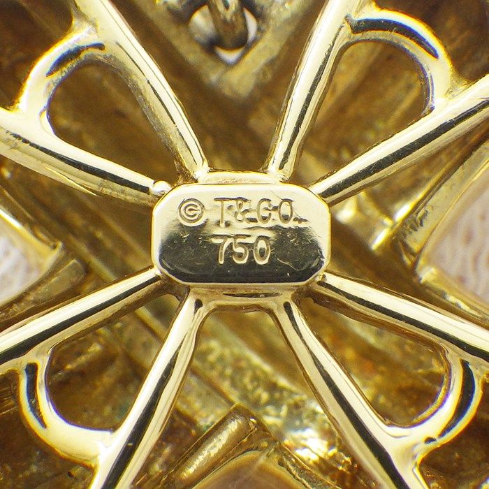 Tiffany & Co. Signature Cross Necklace in K18 Yellow Gold