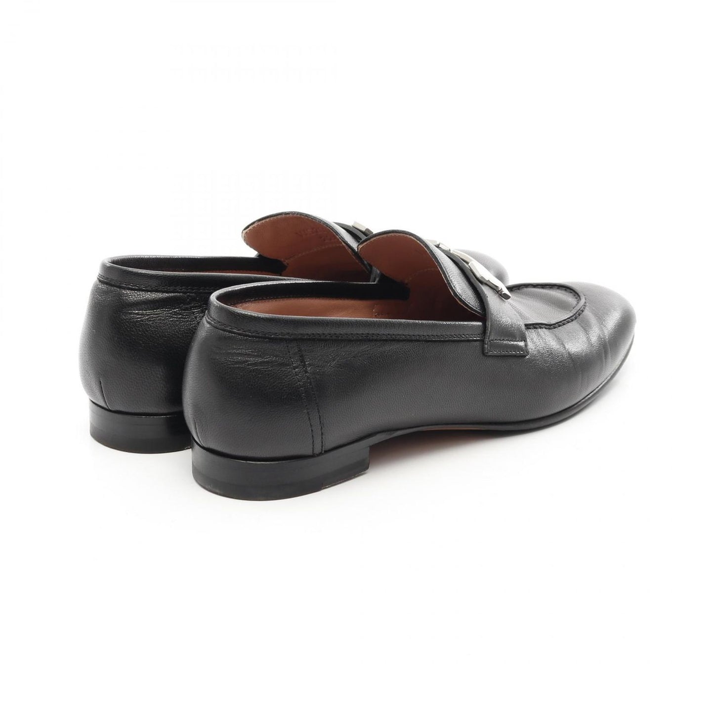 HERMES Moccasin Loafers in Black Leather - Timeless Elegance