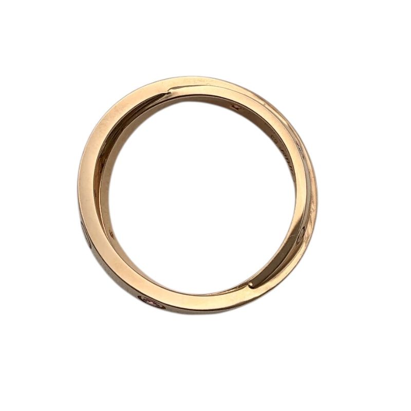 Cartier Bee Love Ring in K18 Pink Gold with Diamonds & Pink Sapphires
