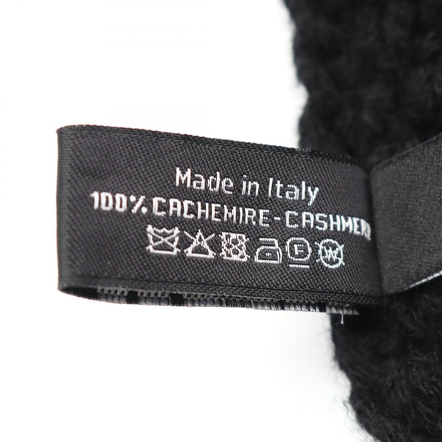 CHANEL Coco Mark Cashmere Scarf in Black - Timeless Elegance