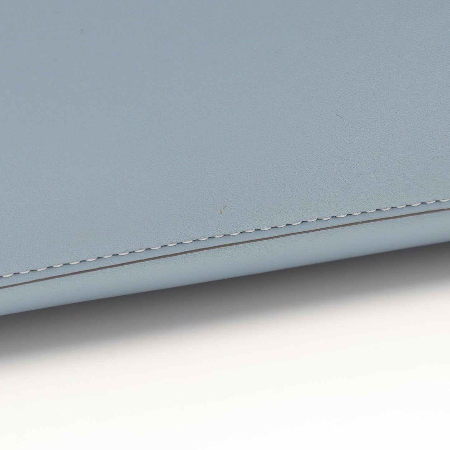 COACH Molly Tote 25 Signature Chambray Handbag - Blue Canvas & Leather