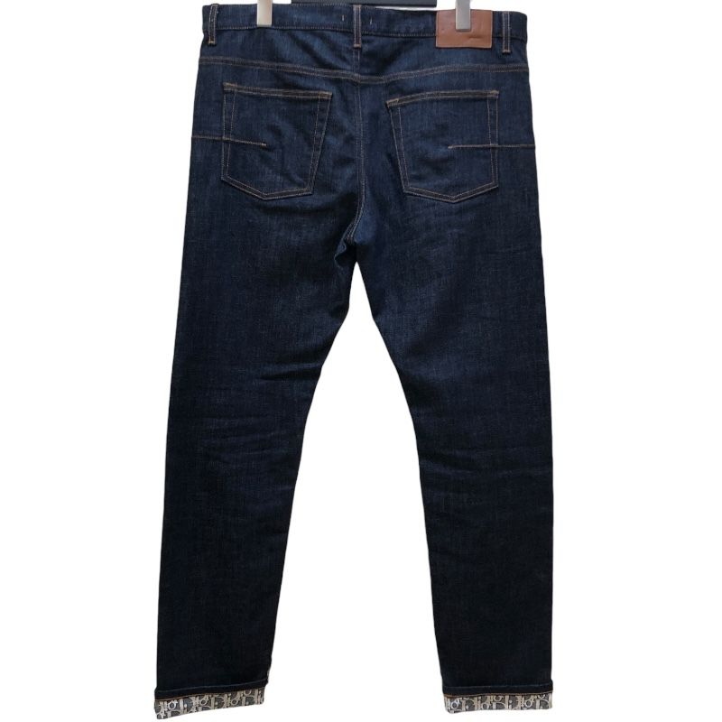 Christian Dior Oblique Denim Pants - Indigo Cotton, Size 34