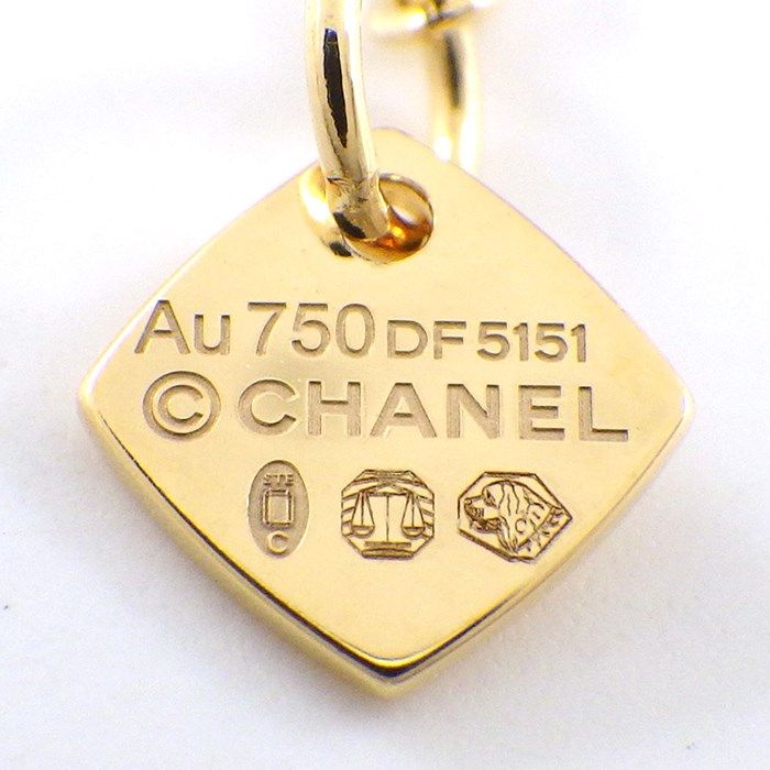 CHANEL Coco Crush Necklace with Diamonds in 18K Yellow Gold